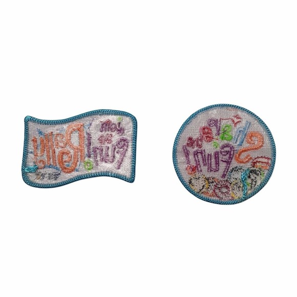 GSA Girl Scouts Join the Fun Rally 06 07 Share The Fun Iron on Patch Lot of 2 - Picture 2 of 3